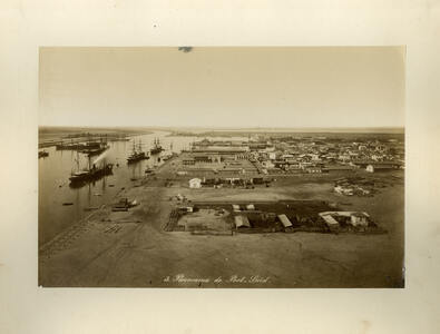 Панорама Порт-Саида. Египет. 1870-е годы. Египет. Фотоархив РЭМ